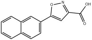 5-(2-naphthyl)isoxazole-3-carboxylic acid Struktur