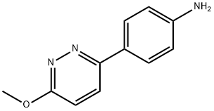 4-(6-甲氧基哒嗪-3-基)苯胺 结构式