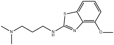 N-(4-methoxy-1,3-benzothiazol-2-yl)-N,N-dimethylpropane-1,3-diamine 化学構造式