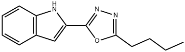 2-(5-butyl-1,3,4-oxadiazol-2-yl)-1H-indole Structure