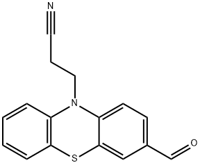 3-(3-formyl-10H-phenothiazin-10-yl)propanenitrile 结构式