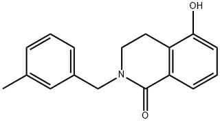 5-hydroxy-2-(3-methylbenzyl)-3,4-dihydroisoquinolin-1(2H)-one Struktur