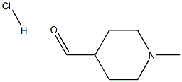 1-METHYLPIPERIDINE-4-CARBALDEHYDE HCL 结构式