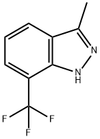 3-Methyl-7-(trifluoromethyl)-1H-indazole Struktur