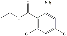 2-氨基-4,6-二氯苯甲酸乙酯, 1108668-22-9, 结构式