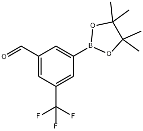 (3-FORMYL-5-(TRIFLUOROMETHYL)PHENYL)BORONIC ACID PINACOL ESTER Struktur