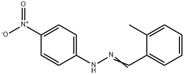 1-(2-methylbenzylidene)-2-(4-nitrophenyl)hydrazine Struktur