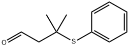 3-甲基-3-(苯基硫基)丁醛 结构式