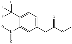 METHYL 2-(3-NITRO-4-(TRIFLUOROMETHYL)PHENYL)ACETATE,1116624-06-6,结构式