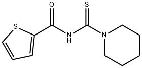 N-(1-piperidinylcarbonothioyl)-2-thiophenecarboxamide 结构式