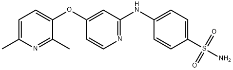4-((4-[(2,6-DIMETHYLPYRIDIN-3-YL)OXY]PYRIDIN-2-YL)AMINO)BENZENESULFONAMIDE, 1117684-36-2, 结构式