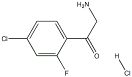 2-amino-1-(4-chloro-2-fluorophenyl)ethan-1-one hydrochloride Structure