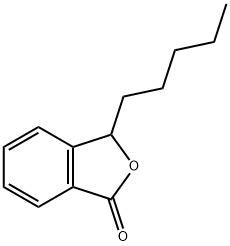 3-pentylisobenzofuran-1(3H)-one 化学構造式