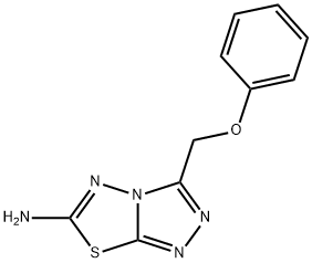 3-(phenoxymethyl)-[1,2,4]triazolo[3,4-b][1,3,4]thiadiazol-6-amine 化学構造式