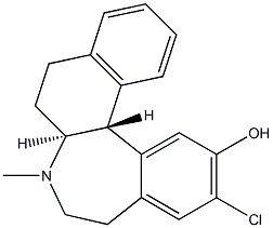 (6aS,13bR)-11-chloro-7-methyl-5,6,6a,8,9,13b-hexahydronaphtho[1,2-a][3]benzazepin-12-ol Struktur