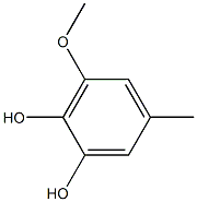 1,2-Benzenediol, 3-methoxy-5-methyl- 结构式