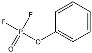 Phosphorodifluoridic acid, phenyl ester Struktur