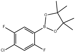 4-Chloro-2,5-difluorophenylboronic acid pinacol ester Struktur