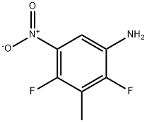 2,4-DIFLUORO-3-METHYL-5-NITROBENZENAMINE Struktur