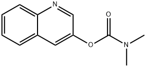 Carbamic acid, dimethyl-, 3-quinolinyl ester 化学構造式