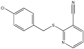 2-[(4-chlorophenyl)methylsulfanyl]pyridine-3-carbonitrile Structure