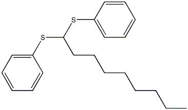 Benzene, 1,1'-[nonylidenebis(thio)]bis- Structure