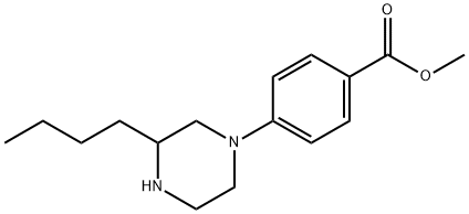 methyl 4-(3-butylpiperazin-1-yl)benzoate Structure