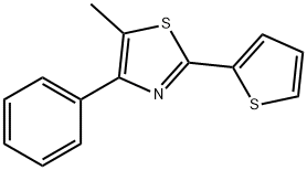 5-Methyl-4-phenyl-2-(2-thienyl)thiazole Structure