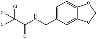 N-(1,3-benzodioxol-5-ylmethyl)-2,2,2-trichloroacetamide,113260-61-0,结构式