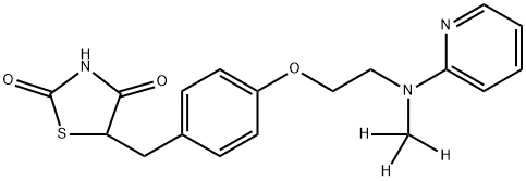 Rosiglitazone-d3 化学構造式