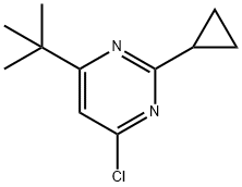 4-(叔丁基)-6-氯-2-环丙基嘧啶 结构式