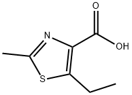 5-乙基-2-甲基噻唑-4-羧酸 结构式