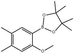 2-(2-Methoxy-4,5-dimethylphenyl)-4,4,5,5-tetramethyl-1,3,2-dioxaborolane Struktur