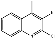 3-Bromo-2-chloro-4-methyl-quinoline 结构式