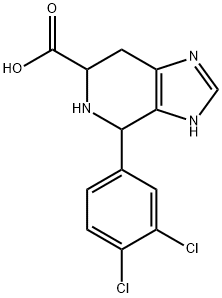 4-(3,4-dichlorophenyl)-3H,4H,5H,6H,7H-imidazo[4,5-c]pyridine-6-carboxylic acid, 1136834-69-9, 结构式