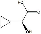 Cyclopropaneacetic acid, a-hydroxy-, (S)- Structure