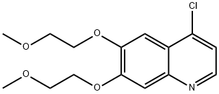 4-氯-6,7-双(2-甲氧基乙氧基)喹啉,1137579-56-6,结构式