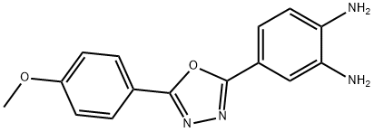 4-(5-(4-methoxyphenyl)-1,3,4-oxadiazol-2-yl)benzene-1,2-diamine Struktur