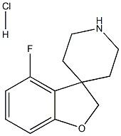 4-Fluoro-2H-spiro[1-benzofuran-3,4'-piperidine] hydrochloride Structure