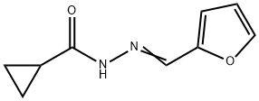 N-[(E)-furan-2-ylmethylideneamino]cyclopropanecarboxamide Struktur