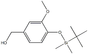 [4-[tert-butyl(dimethyl)silyl]oxy-3-methoxyphenyl]methanol 结构式