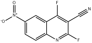 3-Cyano-2,4-difluoro-6-nitroquinoline Structure