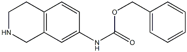 Benzyl (1,2,3,4-tetrahydroisoquinolin-7-yl)carbamate 化学構造式