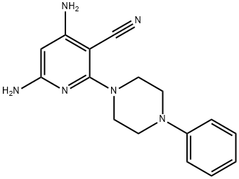 4,6-Diamino-2-(4-phenyl-piperazin-1-yl)-nicotinonitrile,1142190-45-1,结构式