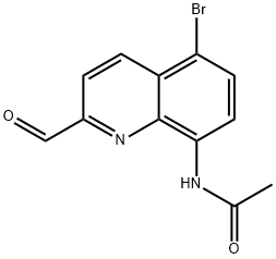 N-(5-Bromo-2-formyl-quinolin-8-yl)-acetamide Structure