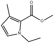 1-Ethyl-3-methyl-1H-pyrrole-2-carboxylic acid methyl ester,1142190-86-0,结构式