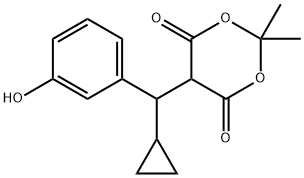 5-(cyclopropyl(3-hydroxyphenyl)methyl)-2,2-dimethyl-1,3-dioxane-4,6-dione