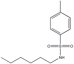 Benzenesulfonamide,N-hexyl-4-methyl- Structure