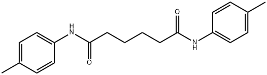 N,N'-bis(4-methylphenyl)hexanediamide 化学構造式