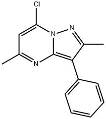 7-chloro-2,5-dimethyl-3-phenylpyrazolo[1,5-a]pyrimidine,1144449-18-2,结构式